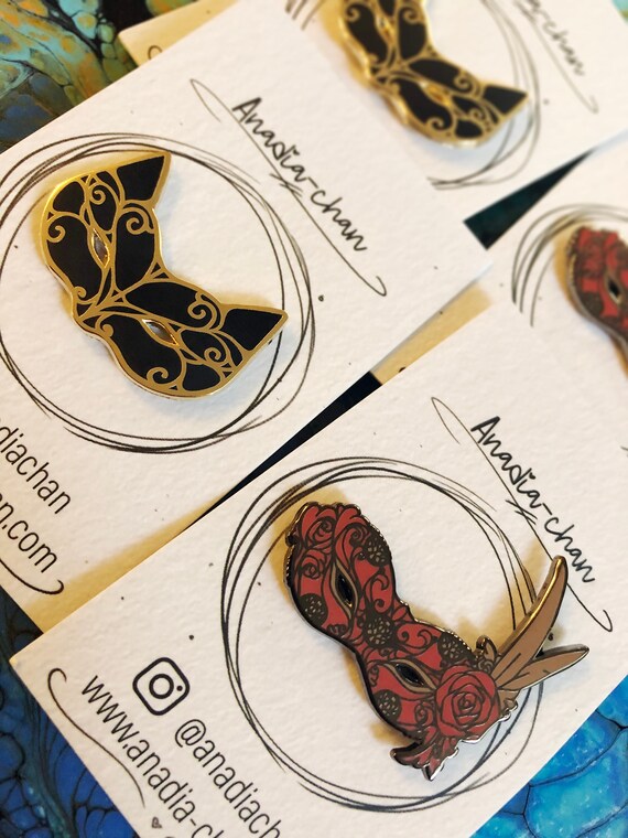 Miraculous Ladybug Chat Noir Inspired Masquerade Hard Enamel Etsy Miraculous Ladybug Chat Noir Inspired Masquerade Hard Enamel Etsy