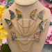 Pride Butterfly Wings Collar Pins Gold Plate Hard Enamel Pins w/ Double Chain - Fantasy and Cosplay Jewelry - Rainbow, Ace, Trans, and more