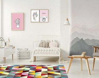 Vinyl Mat Kids Kids Rug Children S Room Vinyl Etsy