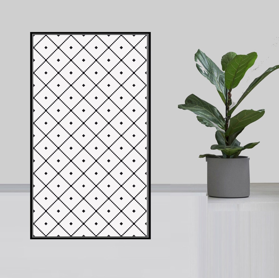 Vinyl Mat. Vinyl Mat .runner Vinyl Floor . PVC Rug. Geometric Etsy