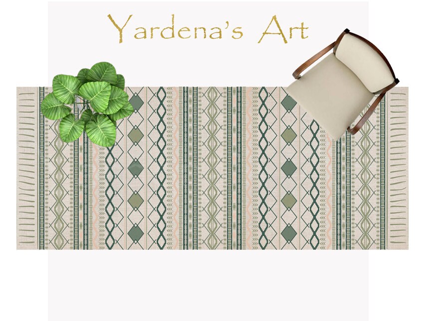 Green Vinyl Floor Mat. Vinyl Mat .runner Vinyl Floor . PVC - Etsy