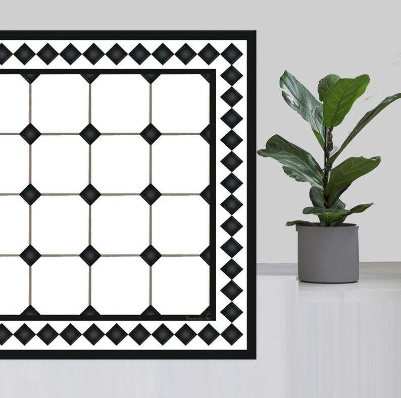Vinyl Mat. Vinyl Mat .runner Vinyl Floor . PVC Rug. Geometric Etsy