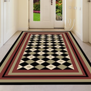 Vinyl Mat.Art Mat.Mat Floors. vinyl floor MAT. PVC rug.vinyl rug. kitchen rug. Linoleum rug. Geometric Pattern Mat.Floor mat.Large mats.