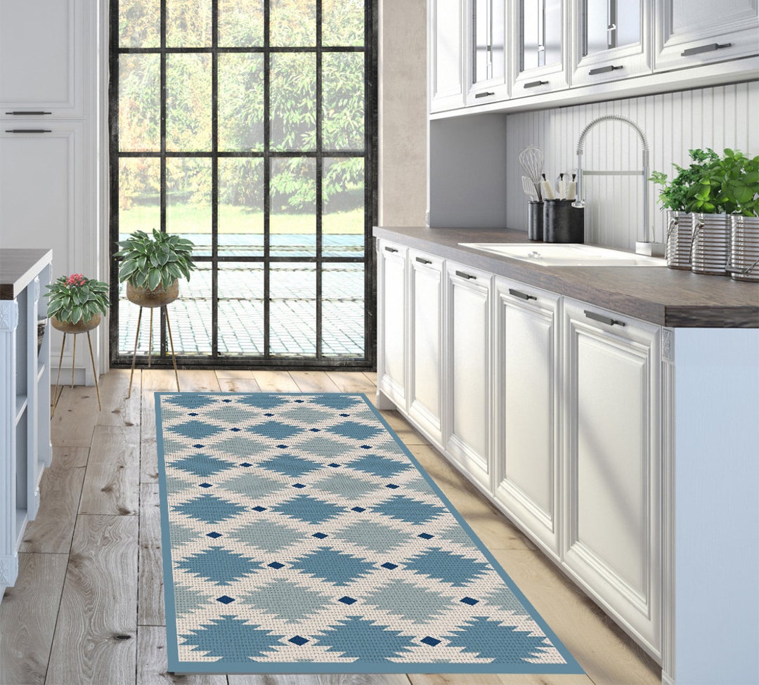 PVC Vinyl Mat. Vinyl Mat .runner Vinyl Floor . PVC Rug. Geometric