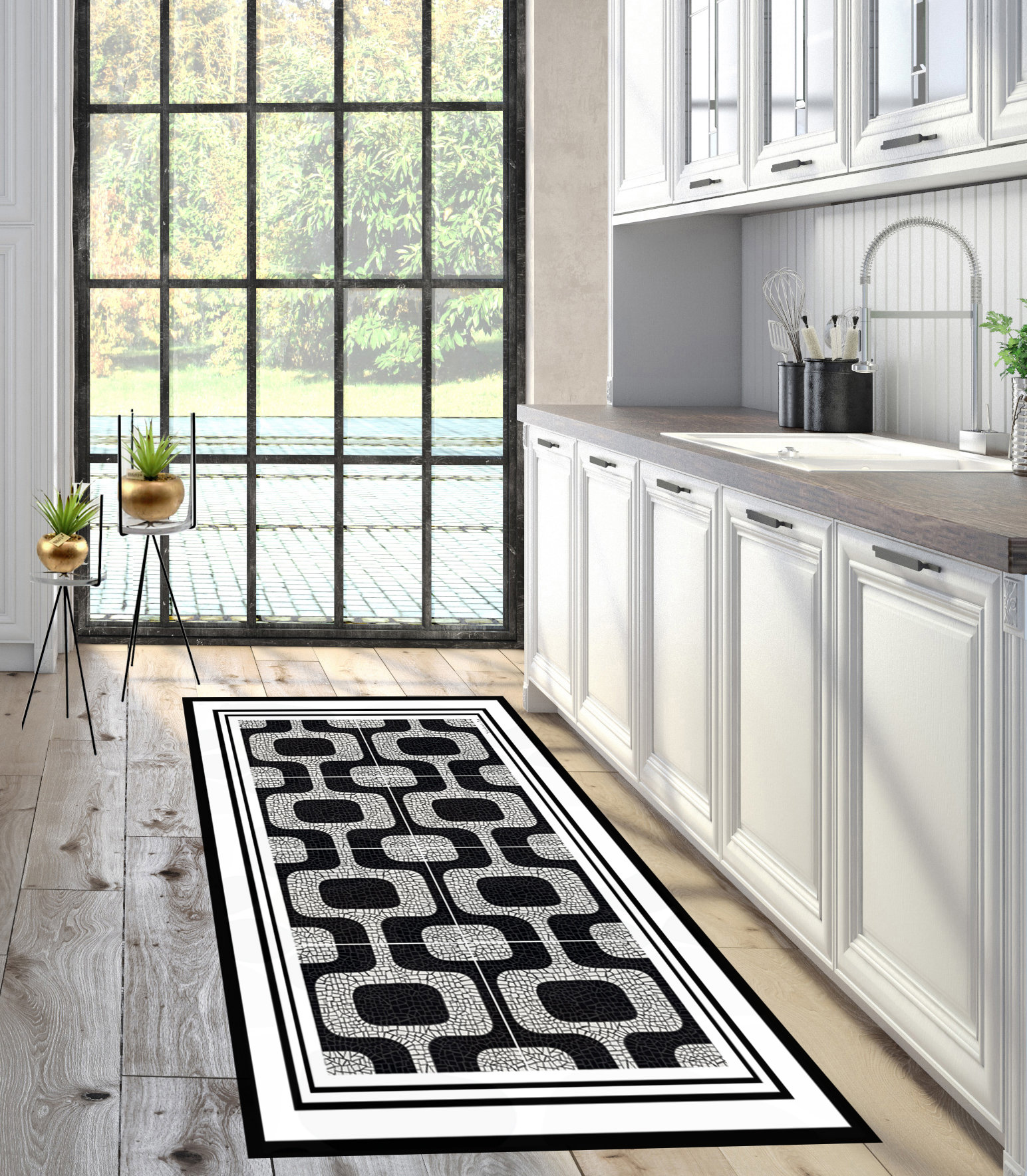 Vinyl Flooring Mat. Abstract Vinyl Flooring.runner Vinyl Floor Etsy