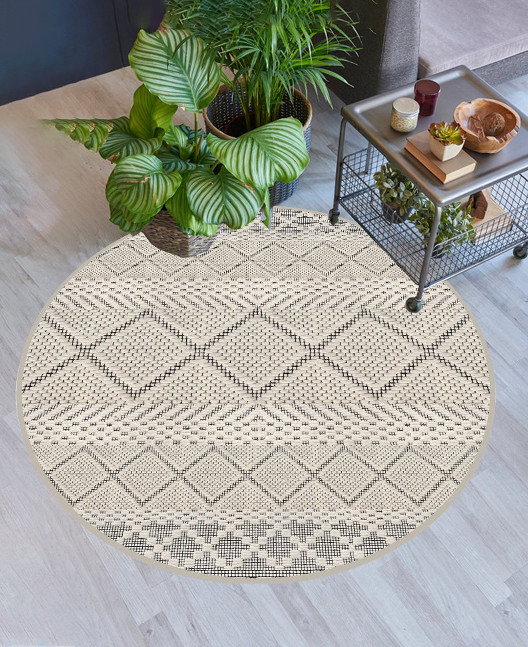 Rope Vinyl Floor Mat,vinyl Rug,rugs for Living Room, Terrazzo Mat