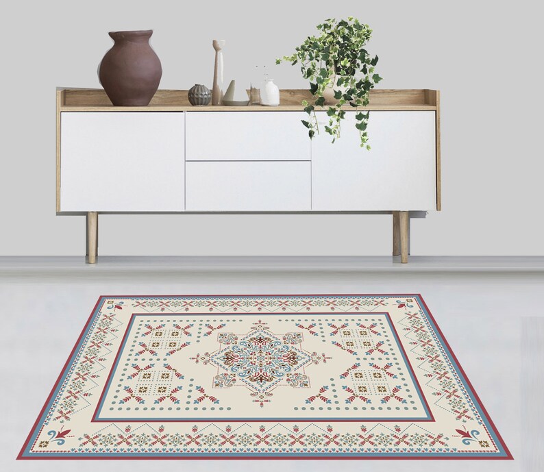Boho Vinyl mat kitchen rug Linoleum rug,Art Mat,rug Floor mat Vinyl Mat Runner vinyl floor,PVC rug Boho mats,Original design vinyl rug