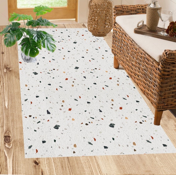 Alfombra Vinílica Patrón Terrazo Detallado Padova alfombra de piso alfombra  de vinilo alfombra de pvc cocina alfombra de vinilo corredor de la alfombra  de baño -  México