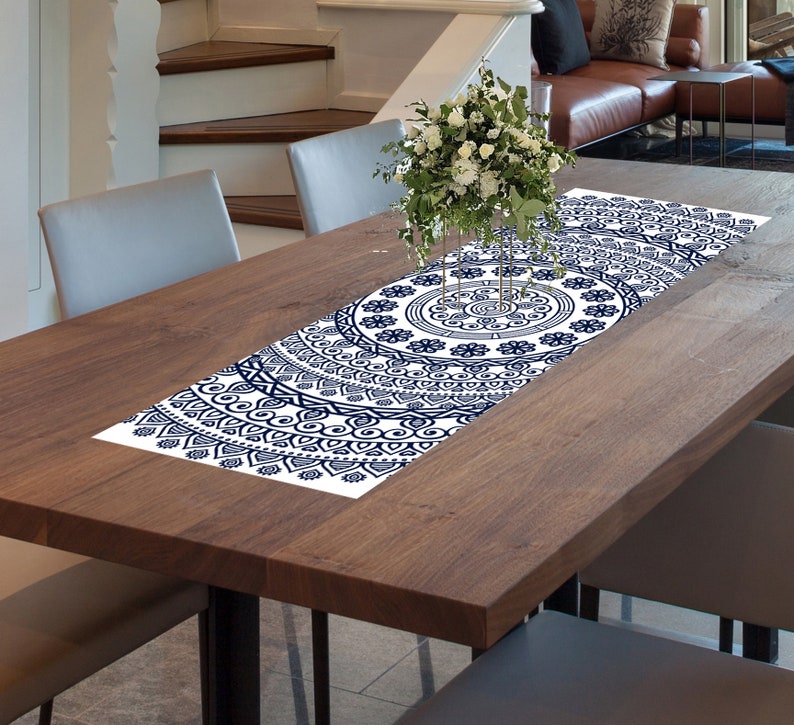 Heat Resistant Table Runner. Vinyl Tablecloth. Placemats Set. Etsy