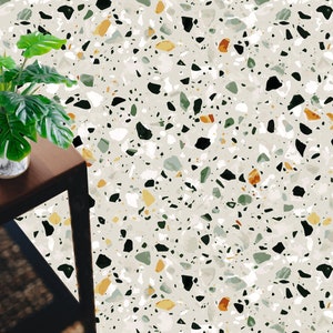 Terrazzo Vinyl mat.Vinyl mat .vinyl floor.PVC rug.Terrazzo rug.kitchen rug. Linoleum rug. Art Mat.Vinyl Terrazzo floor mat.Scandinavian Mat