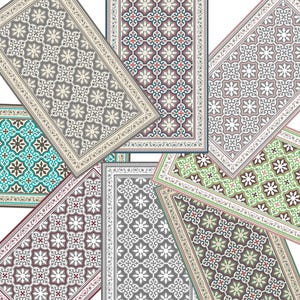 Printed Vinyl Floor Mat: Linoleum Runner Rug, Art Decor