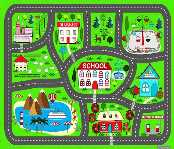 Childs road play mat on sale