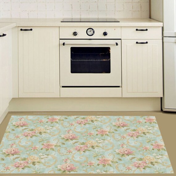 Vinyl Mat Vintage Design Vinyl Mat Vinyl Floor Printed Pvc Area Rug Kitchen Rug Linoleum Rug Art Mat Rug Floor Mat Free Shipping
