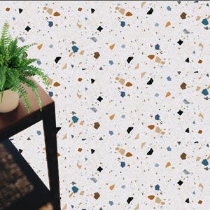 Terrazzo Vinyl mat. Vinyl mat  .vinyl floor.PVC rug .Terrazzo rug.kitchen rug. Linoleum rug. Art Mat.  Terrazzo Vinyl mat