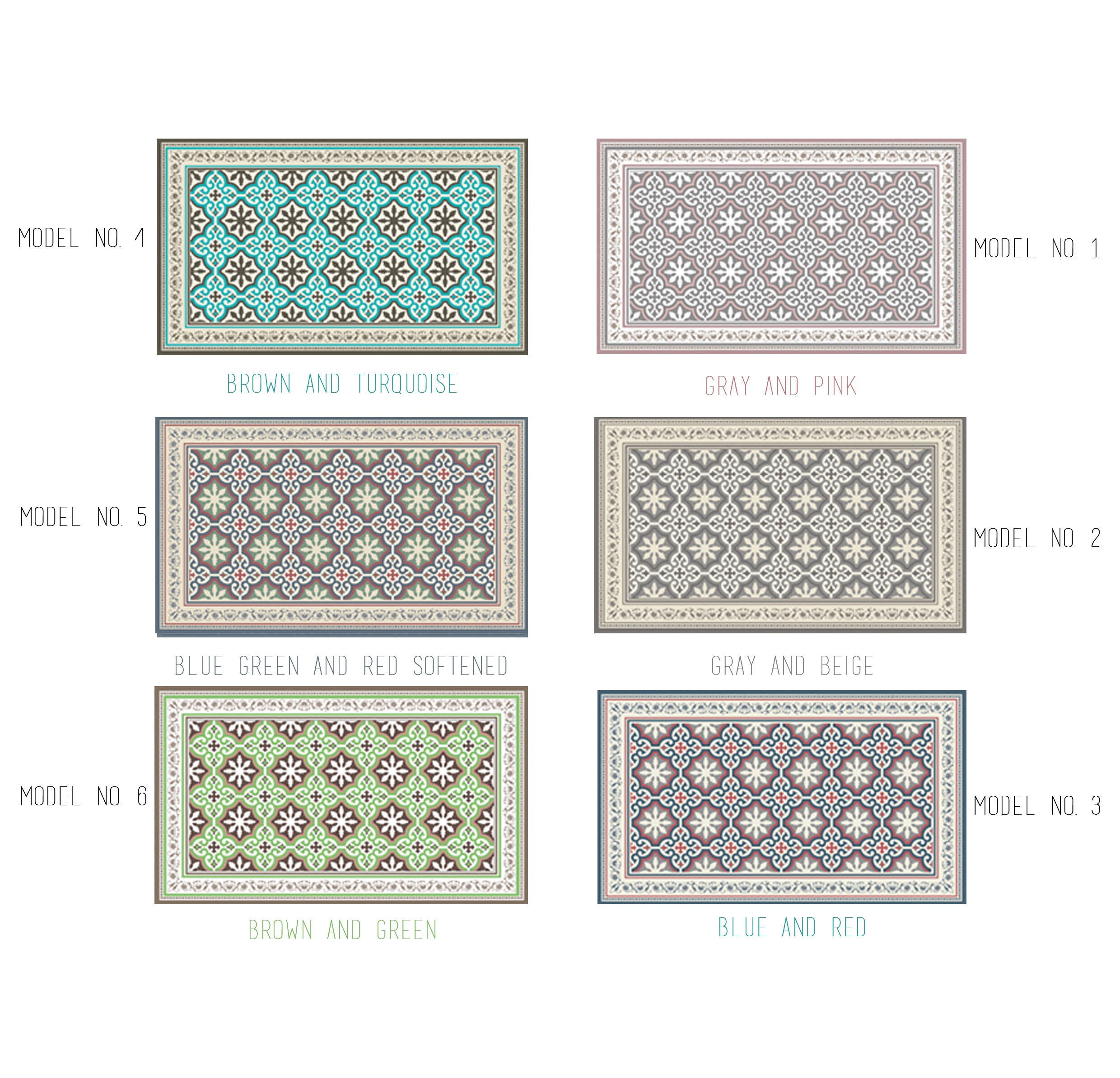 Vinyl Tiles Floor Mat, Linoleum Rug , Runner Rug, Kitchn Mat,area Rug