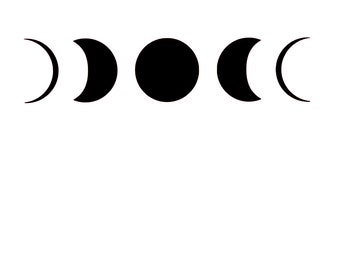 Download Moon phase svg | Etsy