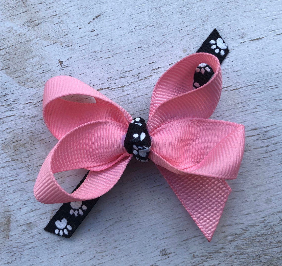 Dog Hair Bows Dog Hair Bows for Ears Pink dog hair bows Etsy