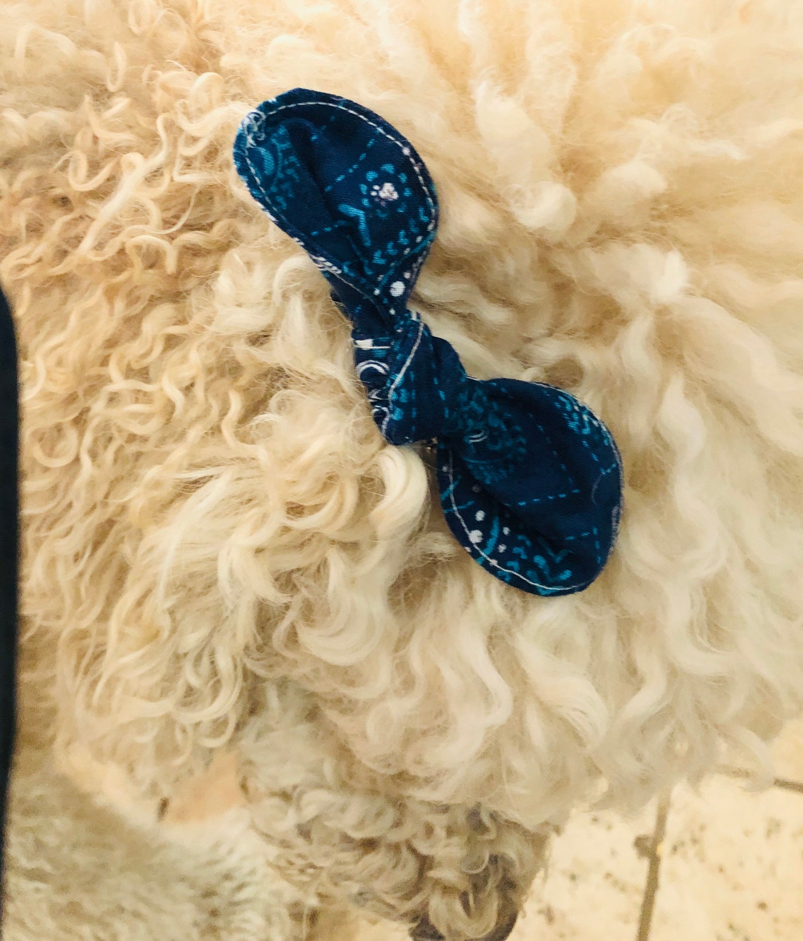 Dog Hair Bows Dog Hair Bows for Ears Fabric Knot Bows on a Etsy