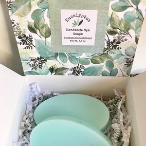 Mother's Day Soap, Mother's Day Gift, Romantic Gifts For her, Spa Soap, Gift for Mom, Eucalyptus Spa Soap, Spa Soap Gift