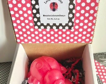 Ladybug Soap, Bug Soap, Kid Soap, Animal Soap, Romantic Gift
