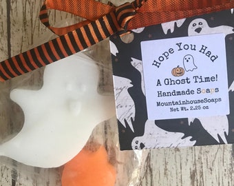 Halloween Soap, Halloween Soap Party Favor, Ghost Soap, Treat Bag, Halloween Party, Fall Soap, Thank You Gift