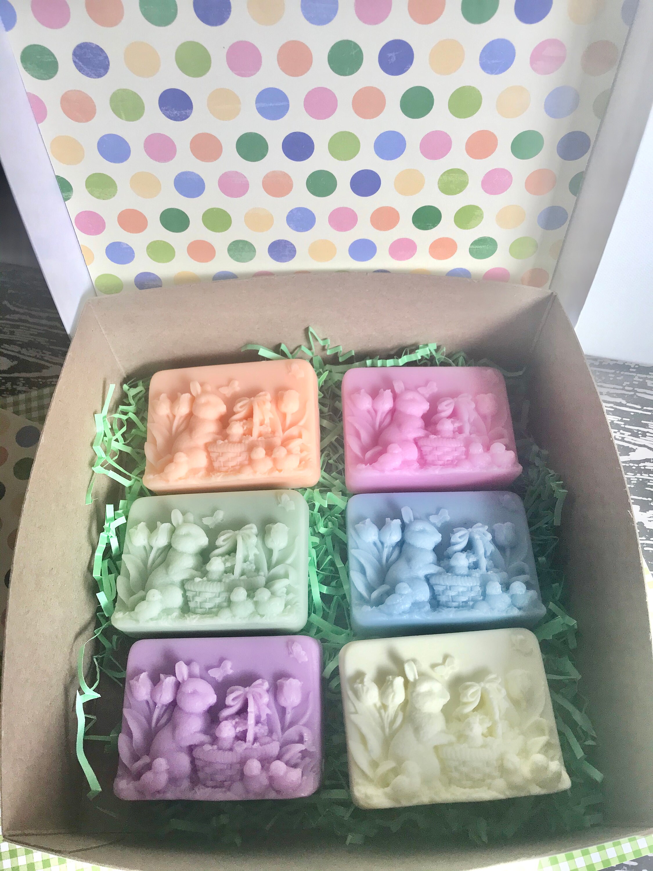 Easter Bunny Soap Gift Box, 6 Easter Soaps, Easter Soap ...