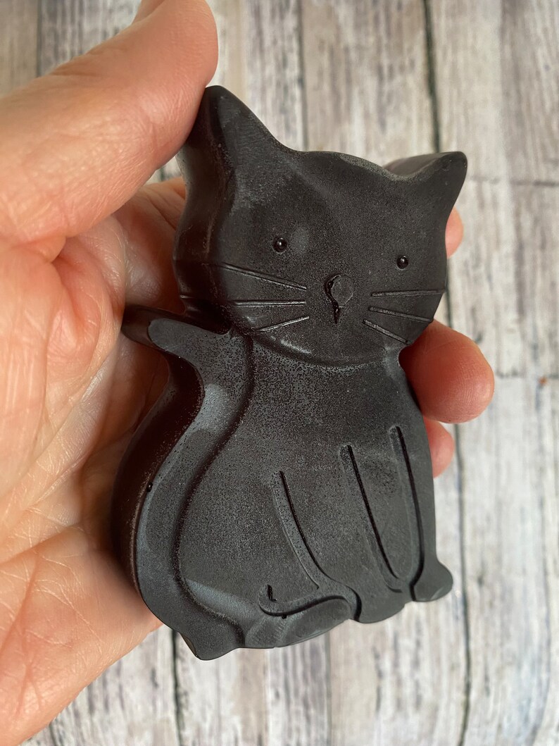 Cat Soap, Cat Soap Gift, Black Cat, Gift for Cat Lover, Cat Mom Gift, Romantic Soap Gift image 3