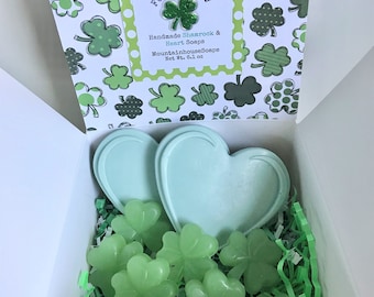 St. Patrick's Day Soap Gift, St. Patrick's Day Gift, Irish Gift, Irish Pride, Shamrock Soaps, Gift for Irish Girls, Irish Soaps