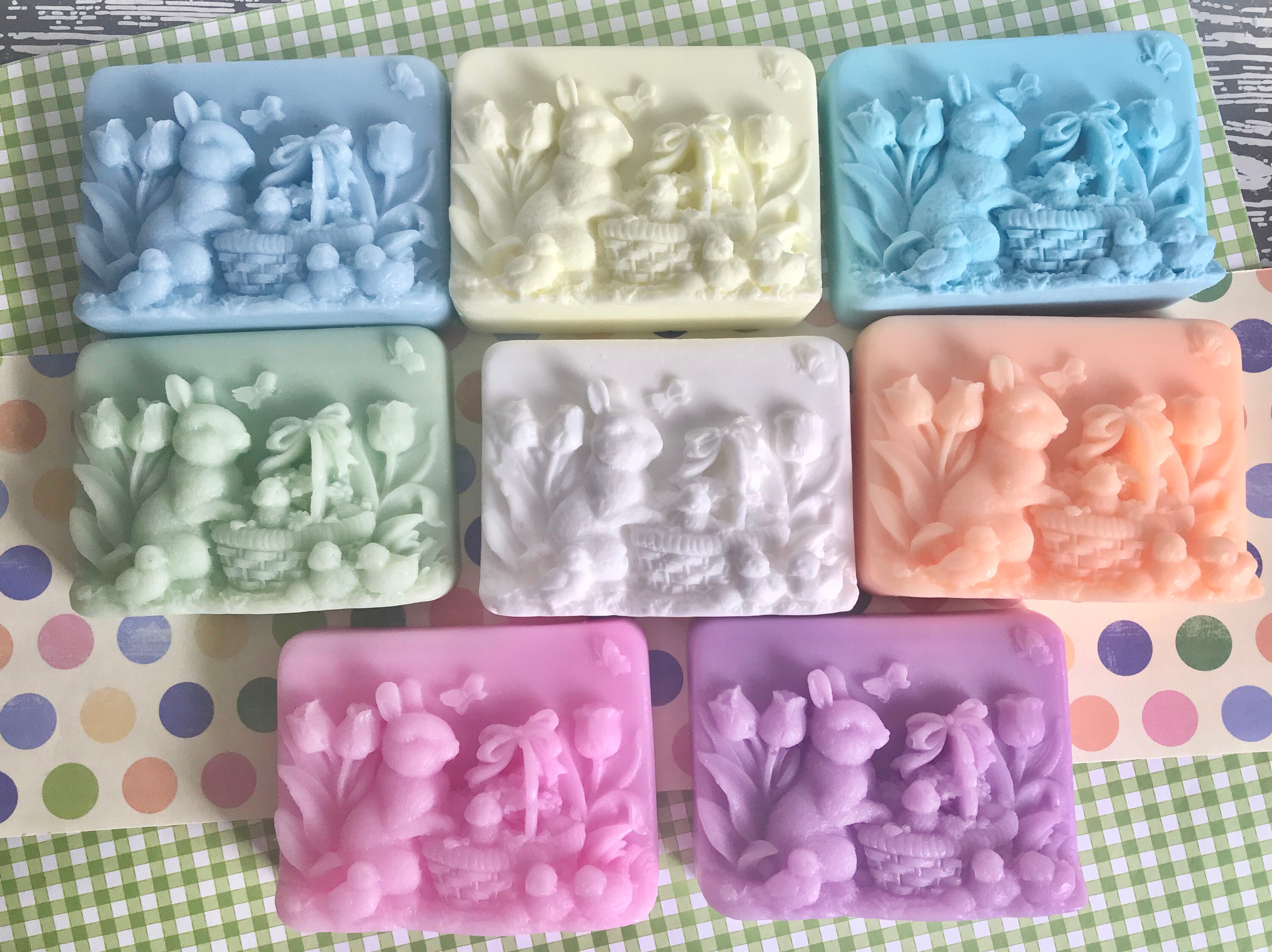 Easter Bunny Soap Gift Box 6 Easter Soaps Easter Soap Etsy