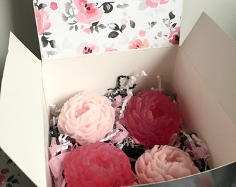Mother's Day Soap, Mother's Day Gift, Flower Soap Gift Box, Peony Soap Flowers, Flower Soap, Romantic Gift, Wedding/Anniversary Gift