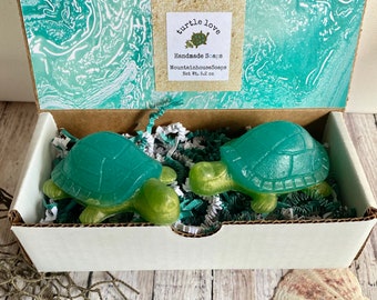 Turtle Soap, Sea life Soap, Ocean Theme Gift, Animal Soap, Beach Soap, Beach House Décor, Kid Soap, Turtle Lover Gift