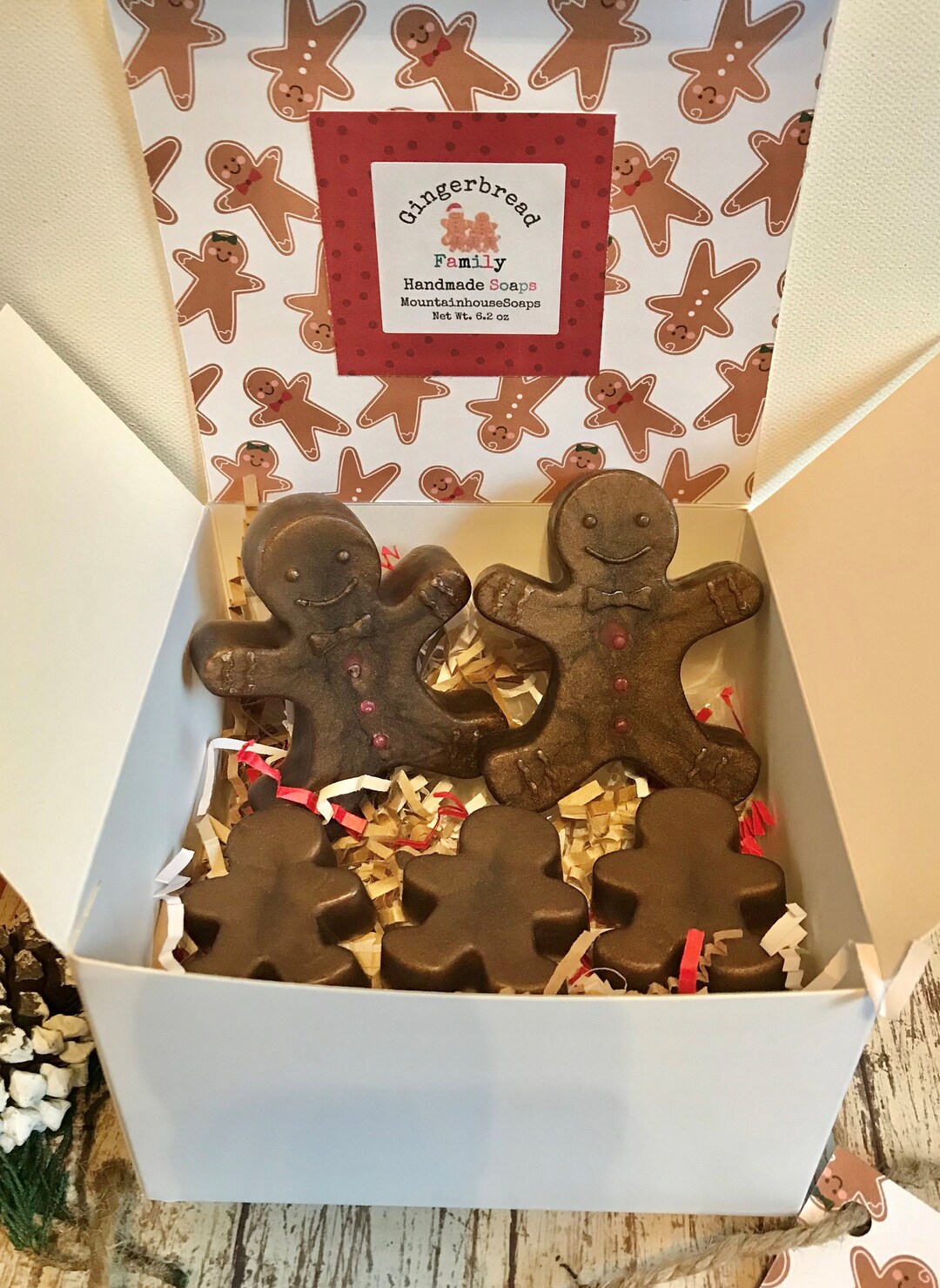 Christmas Soap, Gingerbread Man Soap, Gift for Family, Christmas Soap ...