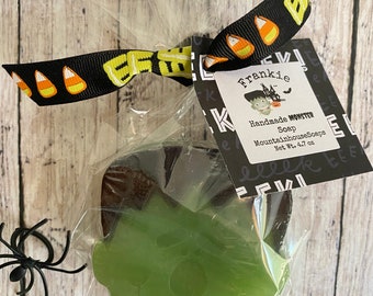 Halloween Soap, Halloween Party Favor, Monster Soap, Frankenstein Soap, Scary Soap Gift, Fall Soap