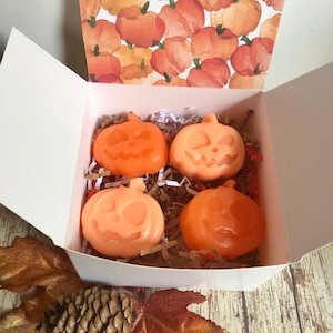 Pumpkin Soap, Pumpkin Soap Gift Box, Fall Soap, Fall Soap Gift, Halloween Soap, Thanksgiving Soap Gift