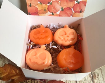 Pumpkin Soap, Pumpkin Soap Gift Box, Fall Soap, Fall Soap Gift, Halloween Soap, Thanksgiving Soap Gift