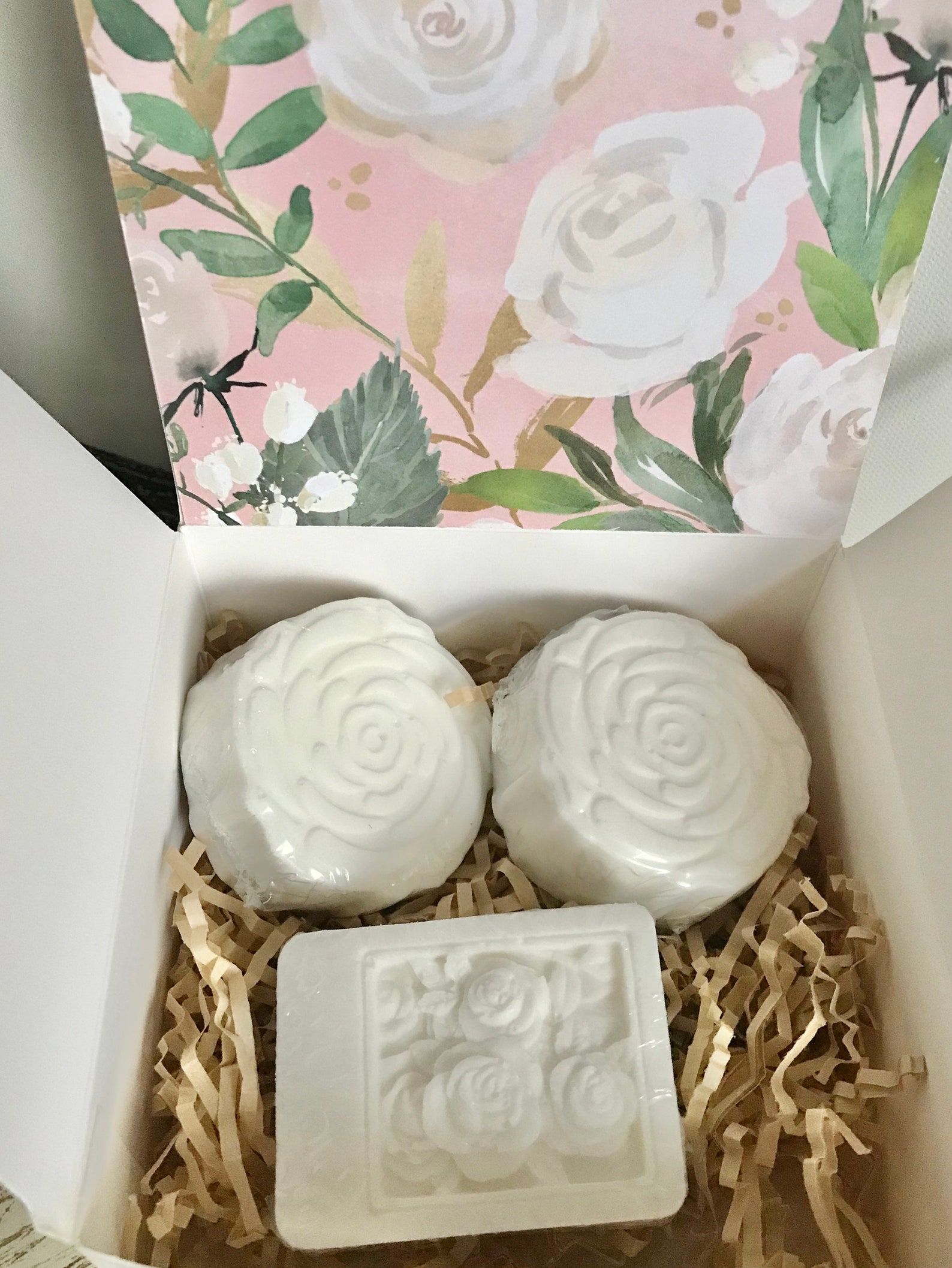 Flower Soap Rose Soap Gift Box White Roses Gift for Mom Etsy