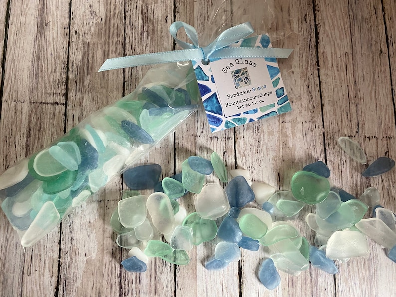 Sea Glass Soap, Beach Soap, Beach House Decor, Summer Soap, Nautical Soap, Beach Theme, Beach Wedding Favor, Guest Soap image 7