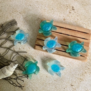 Turtle Soap, Kid Soap, Easter Basket Stuffer, Animal Soap, summer Soap, Beach House, Ocean Theme Gift, Baby Shower favor image 3