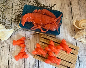 Lobster Soap, Summer Soap, Beach Theme Soap Gift, Food Soap, Maine Lobster, Beach House Decor