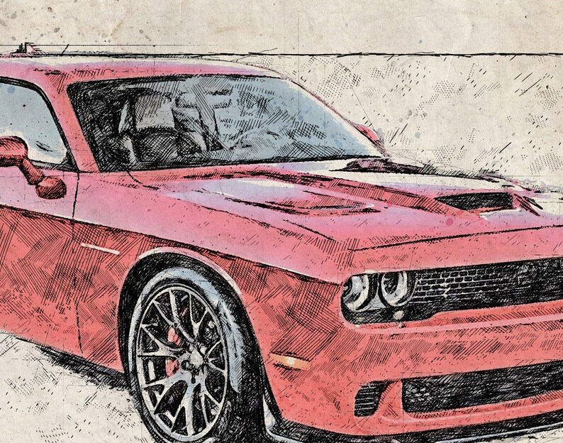 Dodge challenger art