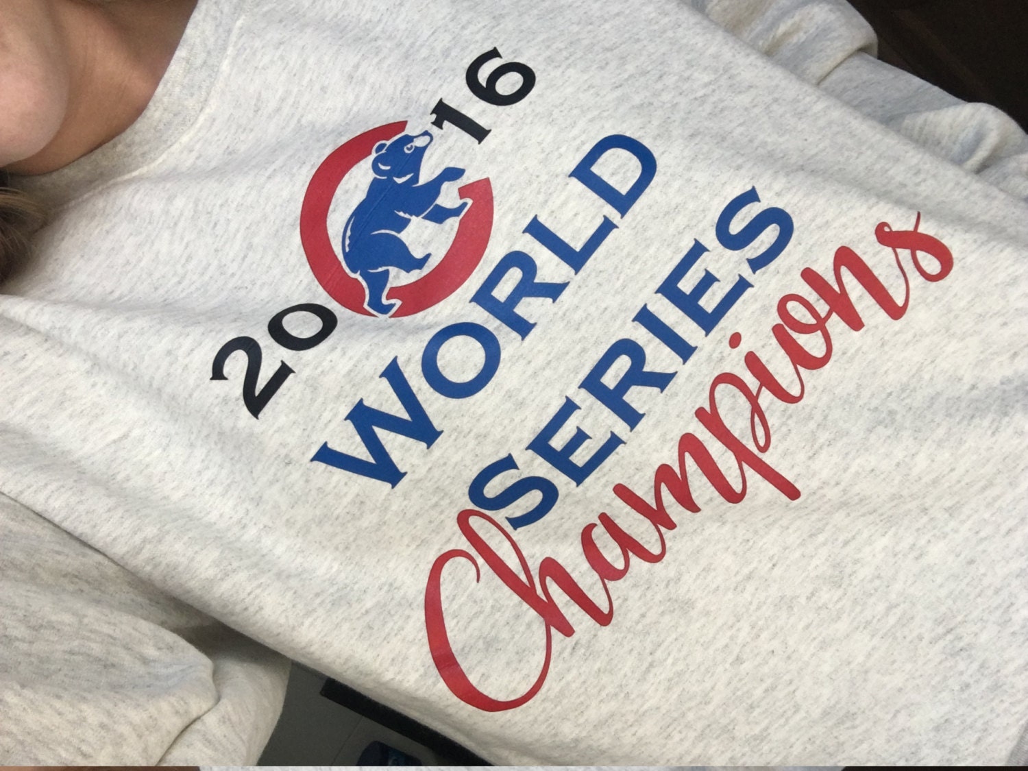 Chicago Cubs 2016 World Series Champions Bleached Shirt – Kampus Kustoms