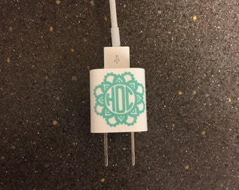 Monogramed Charger Decal