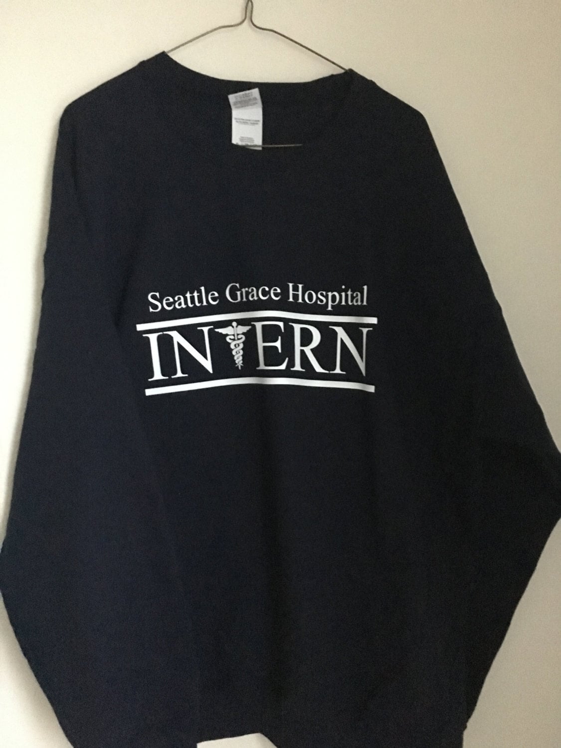 SGH INTERN Greys Anatomy TV Show T-shirt Seattle Grace Hospital Crew Sweatshirt 