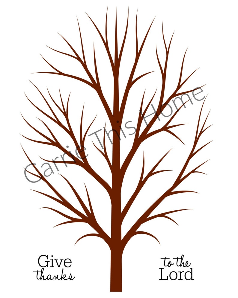 Thankful Tree Activity instant download Thanksgiving image 4