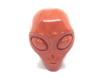 2 inch Red Jasper Starbeing/Alien Crystal Skull, Home Decor, Healing Crystal Skull
