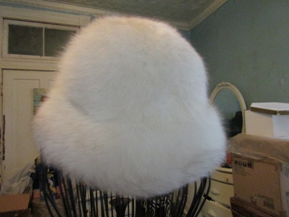 White Fox Fur Hat - image 6