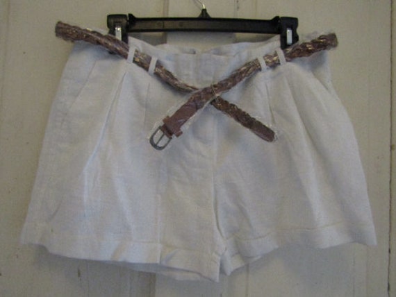 Women's Shorts Sz 10, Size 10 Linen and Cotton Sh… - image 1
