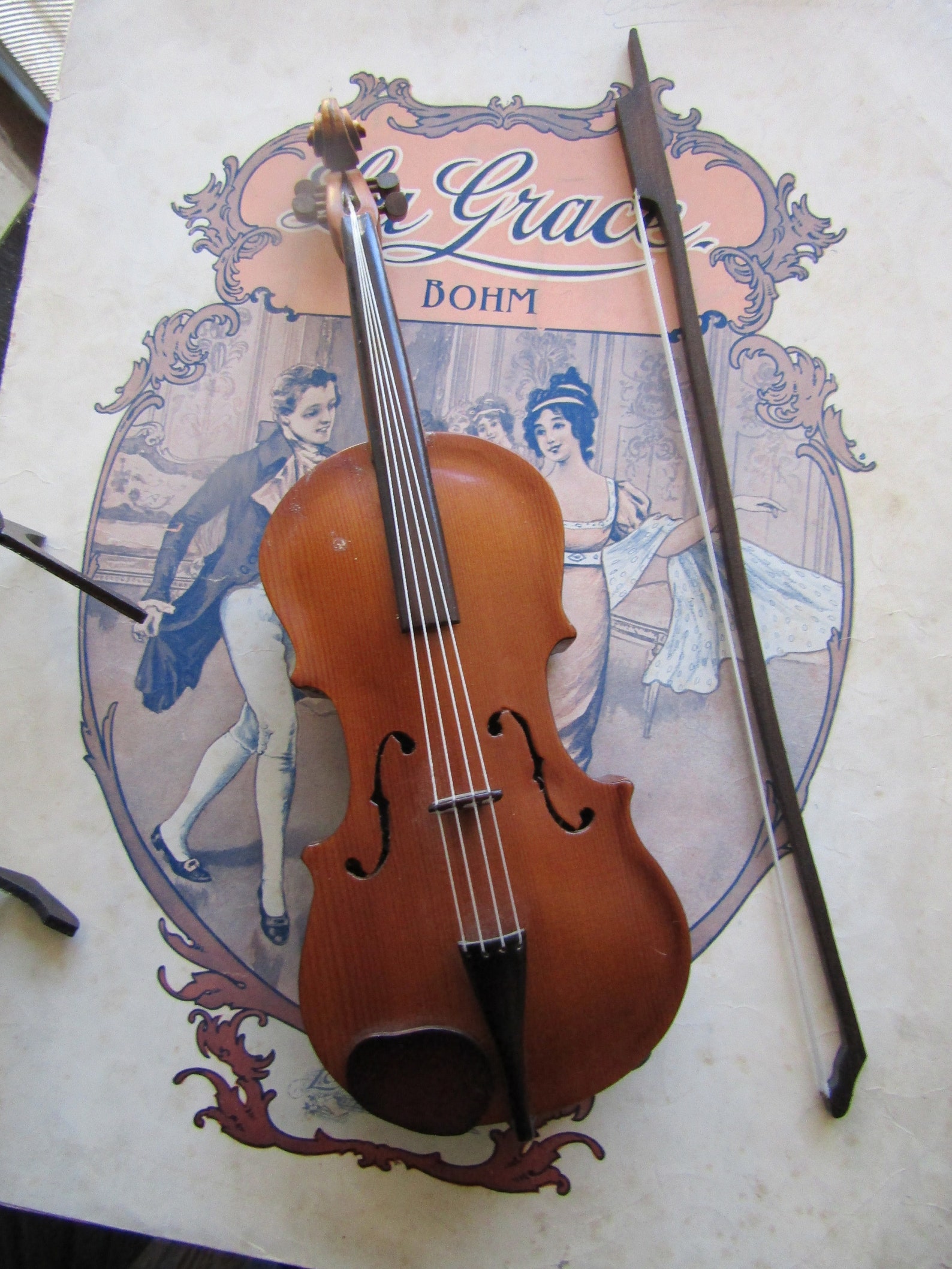 Violin Music Box Antique Reuge Music Box Wooden Reuge Music Etsy