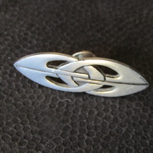 Celtic Tie Tack, Scottish Tie Pin, Large Silver Tie Pin