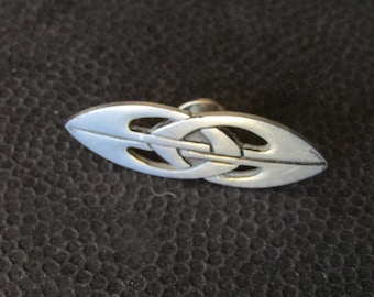 Celtic Tie Tack, Scottish Tie Pin, Large Silver Tie Pin